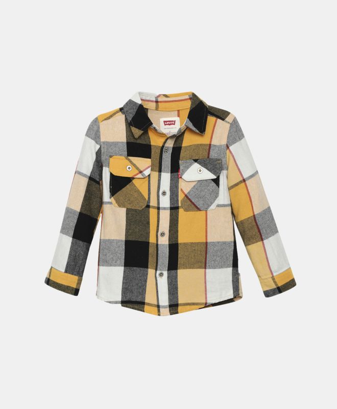 Toddler Boys 2T-4T Button Up Flannel Shirt