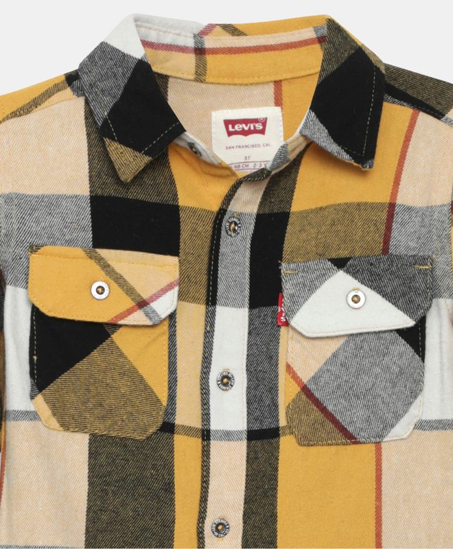Toddler Boys 2T-4T Button Up Flannel Shirt