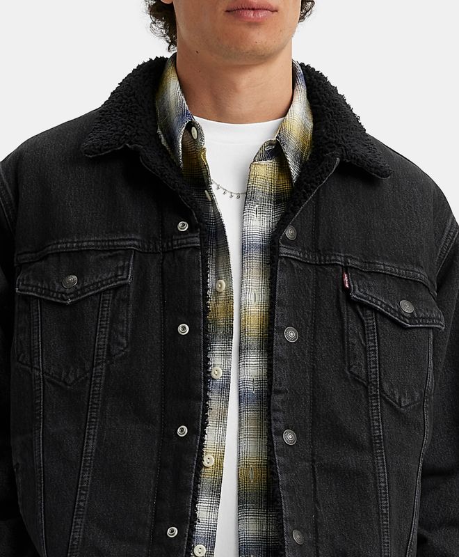 Levi's® Chamarra Trucker de Mezclilla Sherpa para Hombre