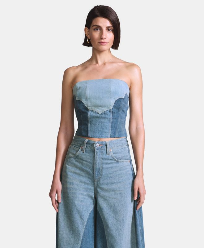 Top Roper Bustier Mezclilla Japonesa Premium Blue Tab Levi's®