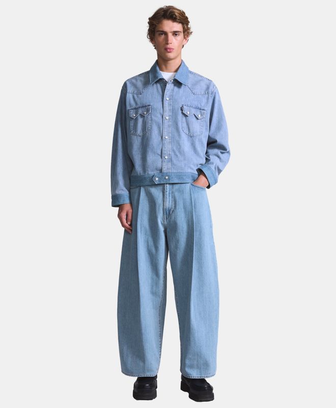 Jeans Wide Pleat Crop Mezclilla Japonesa Premium Blue Tab Levi's®