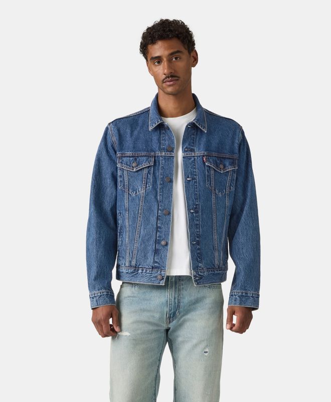 Chamarra Regular Hombre Mezclilla Azul Levi's