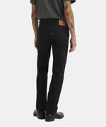 Pantalón Levi's 501 negro original para hombre vista trasera con cinco bolsillos.