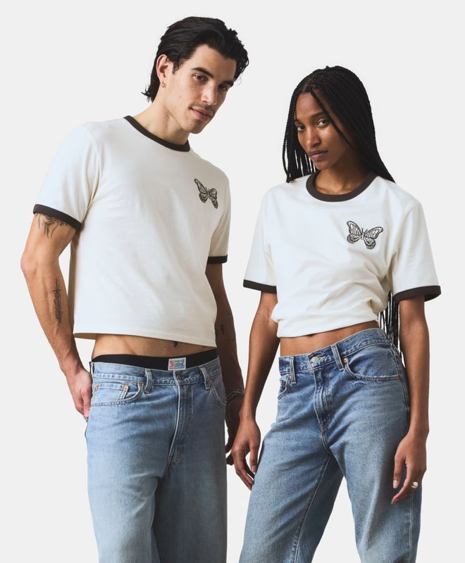 Levi's® Pride Playera Shrunken Ringer 0065Q-0000