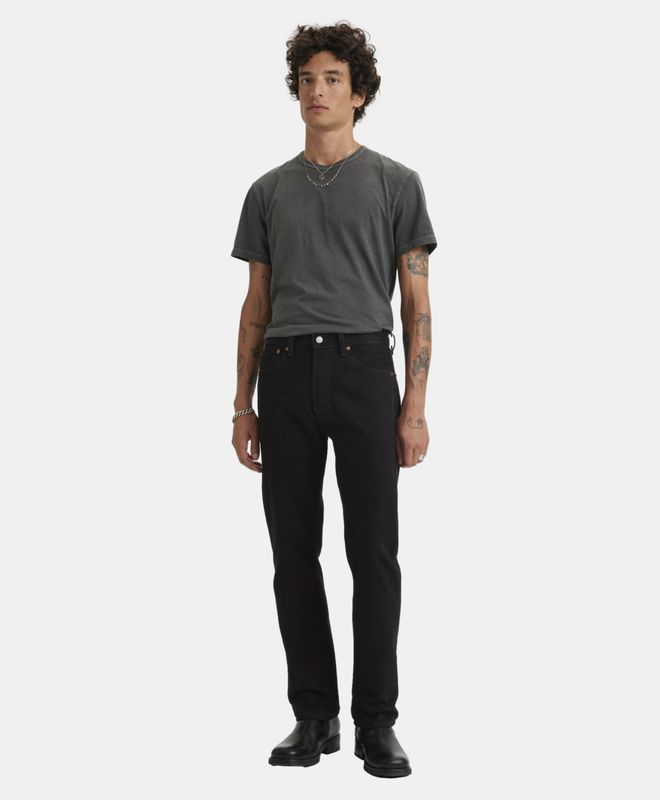 Jeans Straight Hombre Mezclilla Negro 501® Levi's