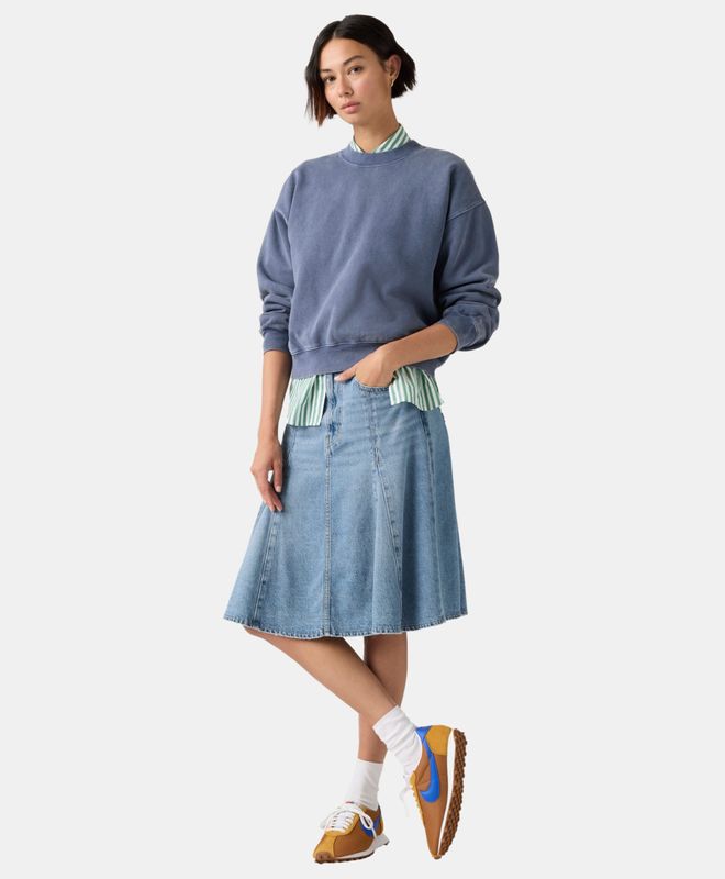 Falda Godet Knee Length Levi's® 005N8-0002