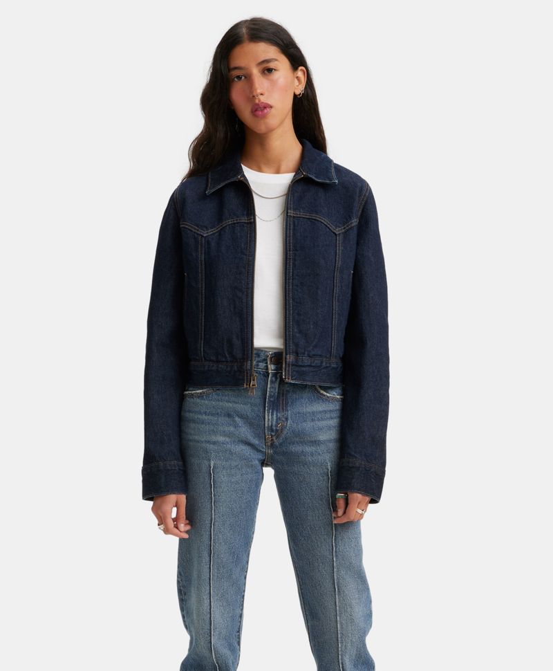 Chamarras levis de mezclilla best sale para mujer