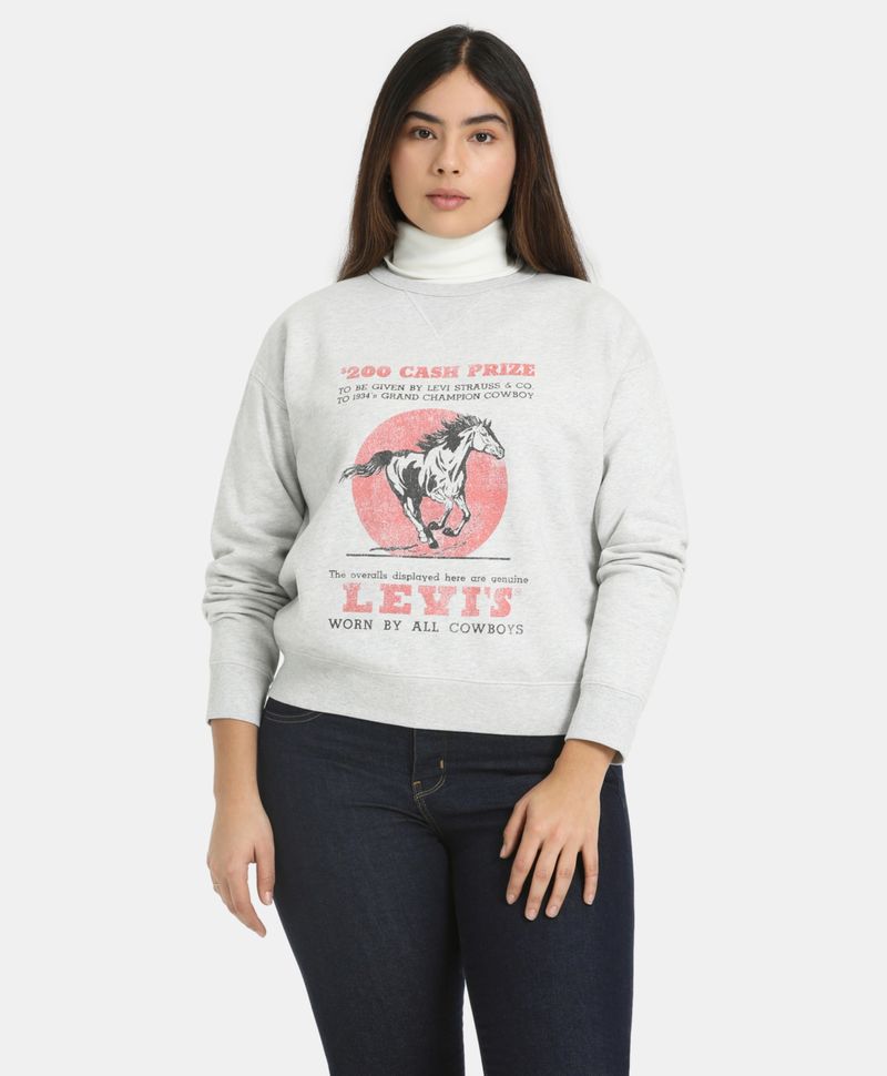 Levi s Sudadera Signature Crewneck para Mujer A7288 0016 Levi s Levi s Mexico